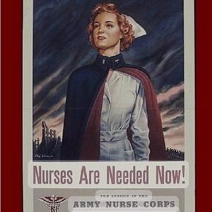 Authentic 100% wool WWII Nurses cape